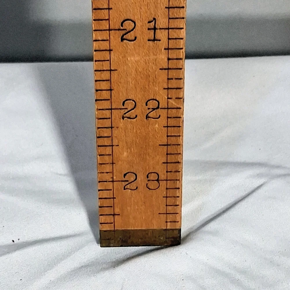 Stanley 34v 1940's Era Vintage Rare Collectible Maple 24" Vertical Ruler - Picture 8 of 12